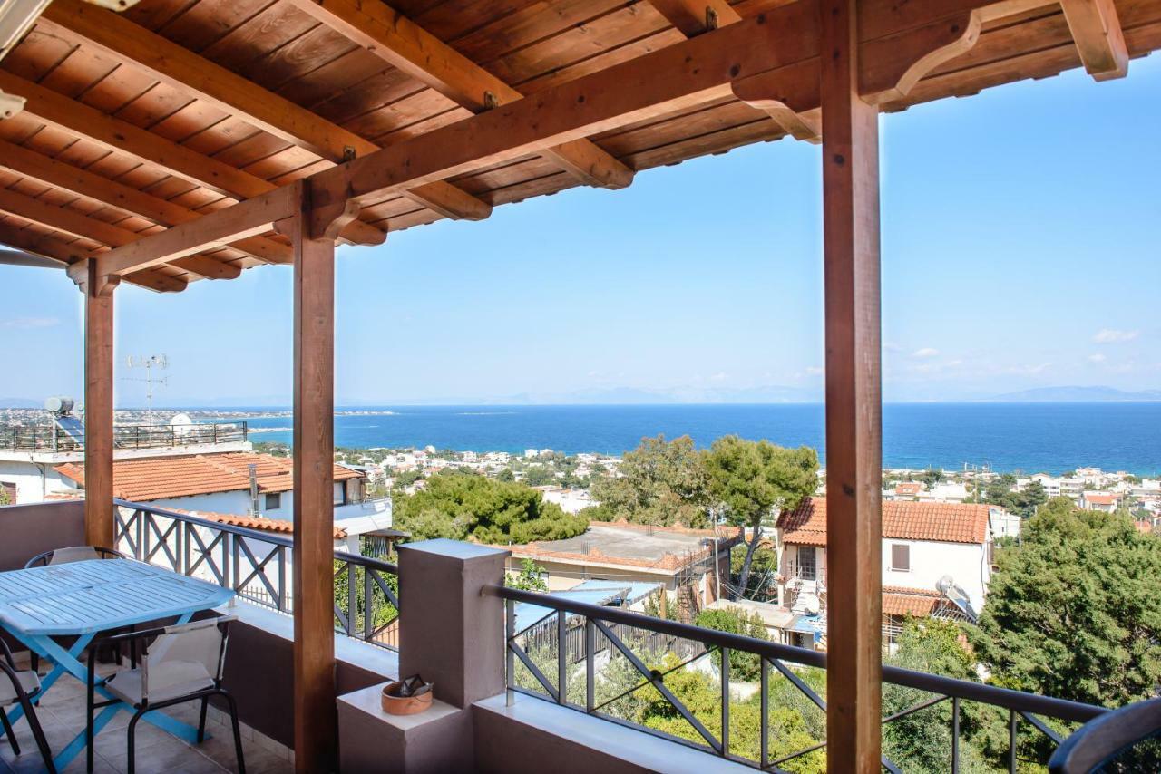 Peris Panoramic Villa Near Athens Airport Paralia  ภายนอก รูปภาพ